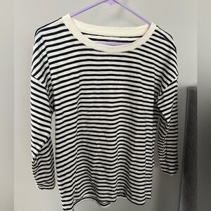 Black & White Striped Talbots Shirt
